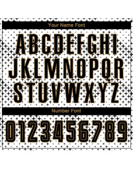 Best Pro Custom White Black-Old Gold Sublimation Soccer Uniform Jersey