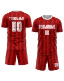 Best Pro Custom Red White-Black Sublimation Soccer Uniform Jersey