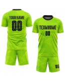 Best Pro Custom Neon Green Black Sublimation Soccer Uniform Jersey