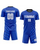 Best Pro Custom Royal White-Black Sublimation Soccer Uniform Jersey