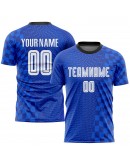 Best Pro Custom Royal White-Black Sublimation Soccer Uniform Jersey