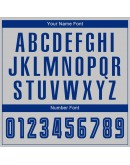 Best Pro Custom Gray Royal Sublimation Fade Fashion Soccer Uniform Jersey