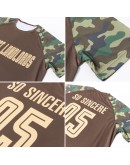 Best Pro Custom Olive Vegas Gold-Camo Sublimation Salute To Service Soccer Uniform Jersey