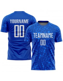 Best Pro Custom Royal White Sublimation Soccer Uniform Jersey