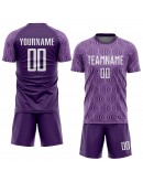 Best Pro Custom Purple White Sublimation Soccer Uniform Jersey