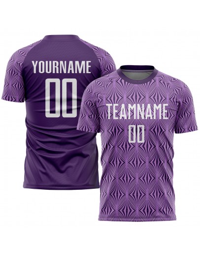 Best Pro Custom Purple White Sublimation Soccer Uniform Jersey