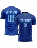 Best Pro Custom Royal Light Blue Sublimation Soccer Uniform Jersey