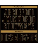 Best Pro Custom Black Old Gold-Red Sublimation Soccer Uniform Jersey