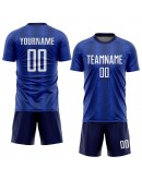 Best Pro Custom Royal White-Navy Sublimation Soccer Uniform Jersey