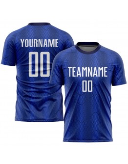 Best Pro Custom Royal White-Navy Sublimation Soccer Uniform Jersey