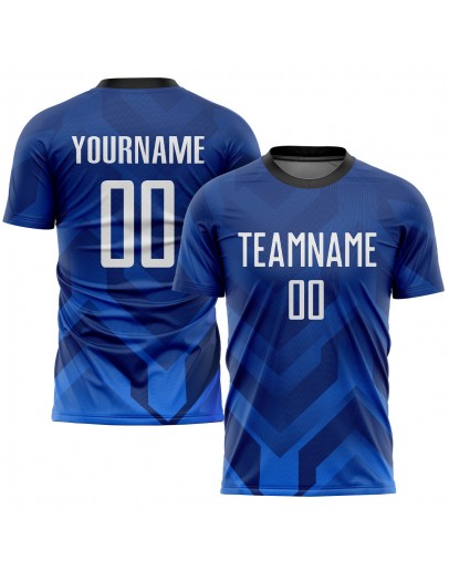 Best Pro Custom Royal White-Navy Sublimation Soccer Uniform Jersey
