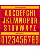 Best Pro Custom Red Gold-Black Sublimation Soccer Uniform Jersey