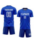 Best Pro Custom Royal White Sublimation Soccer Uniform Jersey