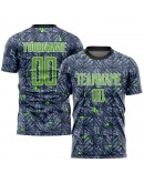 Best Pro Custom Gray Neon Green-Black Sublimation Soccer Uniform Jersey