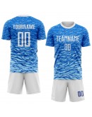 Best Pro Custom Royal White Sublimation Soccer Uniform Jersey