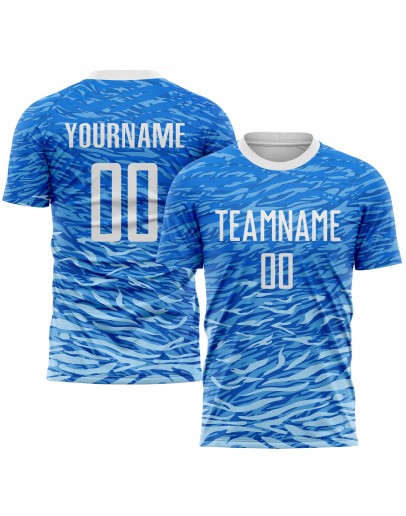 Best Pro Custom Royal White Sublimation Soccer Uniform Jersey