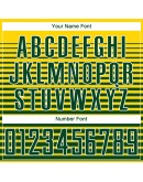 Best Pro Custom Gold Green-White Sublimation Soccer Uniform Jersey