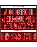 Best Pro Custom Black Red-White Sublimation Soccer Uniform Jersey