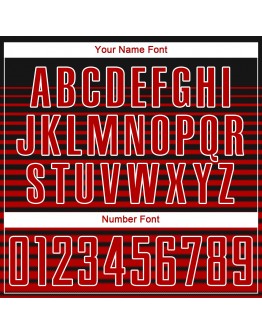 Best Pro Custom Black Red-White Sublimation Soccer Uniform Jersey