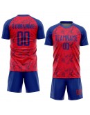 Best Pro Custom Red Royal Sublimation Soccer Uniform Jersey