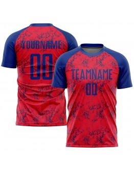 Best Pro Custom Red Royal Sublimation Soccer Uniform Jersey