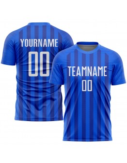 Best Pro Custom Royal White Sublimation Soccer Uniform Jersey