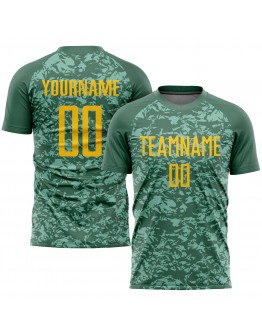 Best Pro Custom Olive Gold Sublimation Salute To Service Soccer Uniform Jersey