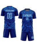 Best Pro Custom Royal Light Blue Sublimation Soccer Uniform Jersey
