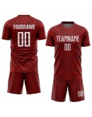 Best Pro Custom Red White Sublimation Soccer Uniform Jersey