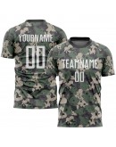 Best Pro Custom Camo White-Black Sublimation Salute To Service Soccer Uniform Jersey