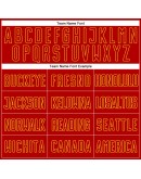 Best Pro Custom White Red-Gold Sublimation Split Fashion Soccer Uniform Jersey