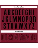 Best Pro Custom White Crimson-Black Sublimation Split Fashion Soccer Uniform Jersey