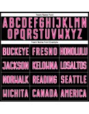 Best Pro Custom Black Pink-White Sublimation Split Fashion Soccer Uniform Jersey