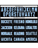 Best Pro Custom Black Light Blue-White Sublimation Split Fashion Soccer Uniform Jersey