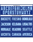 Best Pro Custom Royal Light Blue-White Sublimation Split Fashion Soccer Uniform Jersey