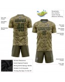 Best Pro Custom Camo Olive-Black Sublimation Salute To Service Soccer Uniform Jersey