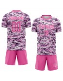 Best Pro Custom Camo Pink-White Sublimation Salute To Service Soccer Uniform Jersey