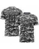 Best Pro Custom Camo Black-Gray Sublimation Salute To Service Soccer Uniform Jersey