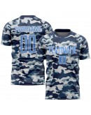 Best Pro Custom Camo Light Blue-Royal Sublimation Salute To Service Soccer Uniform Jersey