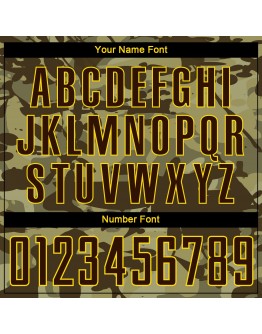 Best Pro Custom Camo Brown-Gold Sublimation Salute To Service Soccer Uniform Jersey