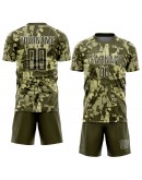 Best Pro Custom Camo Olive-White Sublimation Salute To Service Soccer Uniform Jersey