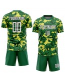 Best Pro Custom Camo White-Kelly Green Sublimation Salute To Service Soccer Uniform Jersey