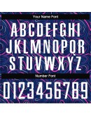 Best Pro Custom Navy White-Pink Sublimation Soccer Uniform Jersey