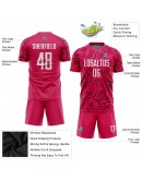 Best Pro Custom Red White-Black Sublimation Soccer Uniform Jersey