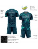 Best Pro Custom Green Green-Aqua Sublimation Soccer Uniform Jersey