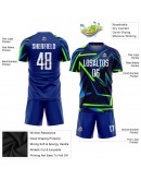 Best Pro Custom Royal White-Neon Green Sublimation Soccer Uniform Jersey Best Pro Custom Royal White-Neon Green Sublimation Soccer Uniform Jersey