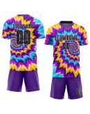 Best Pro Custom Tie Dye Black-White Sublimation Soccer Uniform Jersey