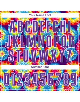 Best Pro Custom Tie Dye Purple-White Sublimation Soccer Uniform Jersey