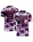 Best Pro Custom Tie Dye Black-Pink Sublimation Soccer Uniform Jersey