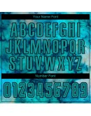 Best Pro Custom Tie Dye Aqua-Black Sublimation Soccer Uniform Jersey